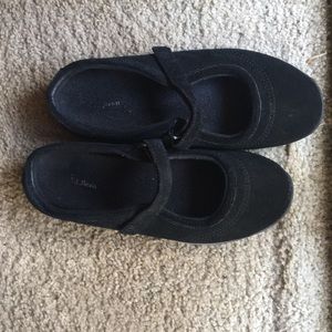 Mary Jane style mules from llbean